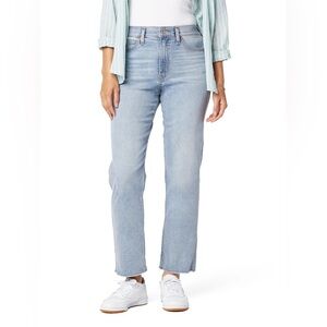 Signature by Levi Strauss Denim Blue High Rise Straight Jeans